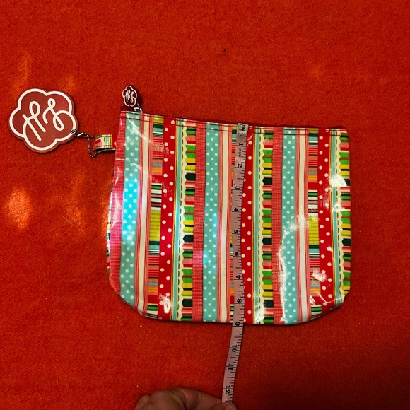 Lou Harvey vibrant multicolored travel cosmetics bag pouch NWT - Picture 7 of 7